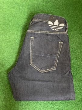 DIESEL X ADIDAS SPODNIE JEANS MESKIE 32 L