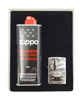 Zestaw upominkowy zapalniczka zippo benzyna