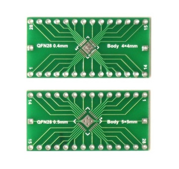 Adapter QFN28 0,4 mm QFN28 0,5 mm