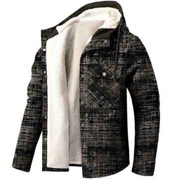 Men'S Winter Sweater Jacket Long Sleeve Fleece Hoo