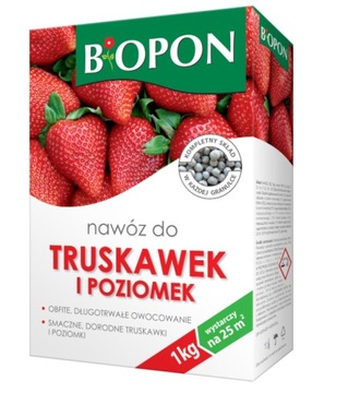 NAWÓZ DO TRUSKAWEK I POZIOMEK 1kg Biopon
