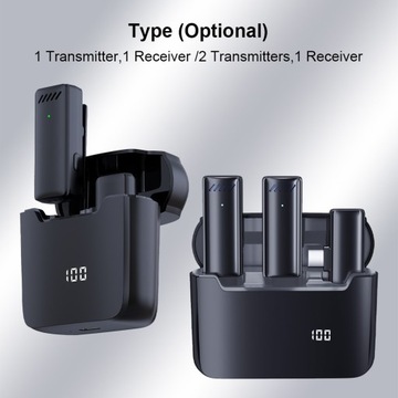 Мини-беспроводной петличный микрофон для мобильных устройств