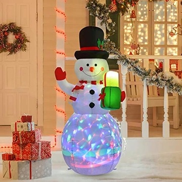 BAŁWAN DMUCHANY DEKORACJA SWIATECZNA LED 150cm