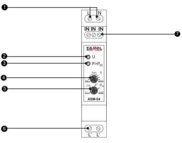 Контроллер лестничный 1-мод.16А АСМ-04 с ограничителем
