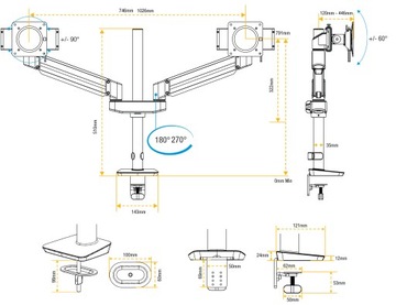 Регулируемый держатель для ЖК-мониторов Fellowes
