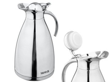 ELEGANCKI TERMOS STOŁOWY PRÓZNIOWY 1,5L INOX YATO
