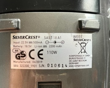 HEPA-фильтр для пылесоса SILVERCREST SAST 18 A1