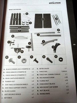 Настольная пила Evolution Fury 5-S 255 мм с полотном TCT