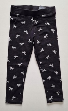 H&M Spodnie na gumce dresowe lekkie bawełniane 98, 2-3 Lata.