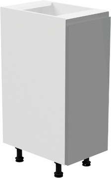 ASPEN D30 P szafka dolna biały mat/szary połysk