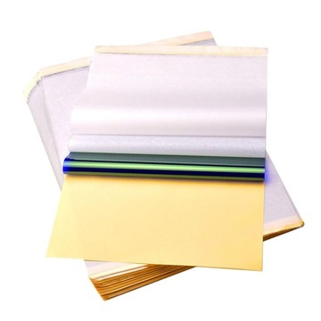 100 arkuszy papieru z termicznym szablonem węglowym śledzącym Hektograf