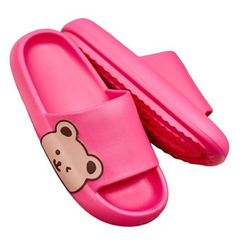 RÓŻOWE GUMOWE KLAPKI DAMSKIE MALL 40/41