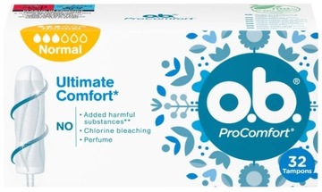 Tampony O.B. PRO COMFORT normal 32 sztuki