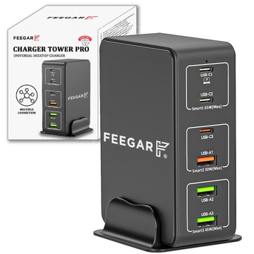Ładowarka sieciowa Feegar Tower PRO 140W USB Typ C