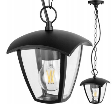 LAMPA ZEWNĘTRZNA OPRAWA OGRODOWA WISZĄCA E27 IP44