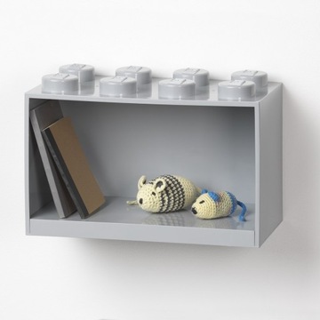 Полка LEGO BRICK 8 (Серый)