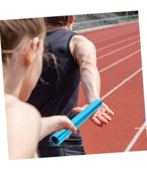 Эстафетная палочка для легкой атлетики из алюминиевого сплава, синяя, 3 шт.