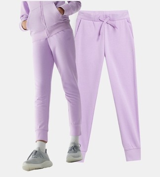 СПОРТИВНЫЕ БРЮКИ ДЛЯ ДЕВОЧЕК, ХЛОПОК 4F, размер 122