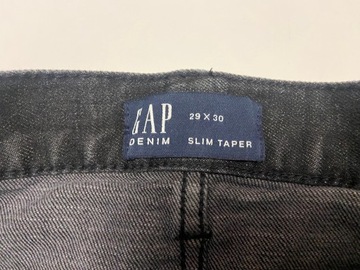 GAP SLIM TAPER MODNE MĘSKIE SPODNIE JEANSY ROZMIAR W29 L30