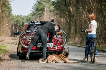 ЗАКРЫТАЯ ПЛАТФОРМА ДЛЯ ВЕЛОСИПЕДОВ НА КРЮЧКЕ INTER PACK SPIDER 4 BIKES + РЕМЕНЬ