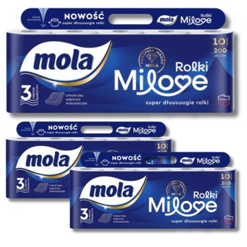 Papier Toaletowy MOLA MILOVE Miękka Wytrzymał