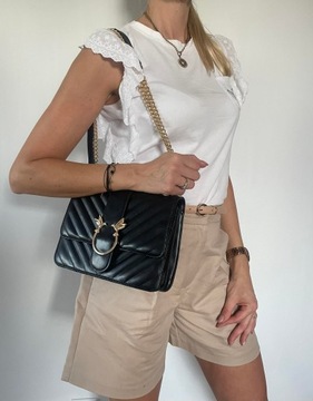 СТЕГАНАЯ СУМКА CHANELKA SWALLOW на цепочке