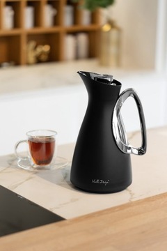 VIALLI TERMOS DZBANEK TERMICZNY Z WKŁADEM SZKLANYM ALESSIA KAWY HERBATY 1L