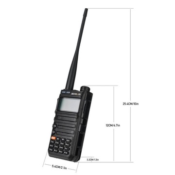 Радиостанция Retevis RA685 5 Вт UHF/VHF Super Quality USB-c