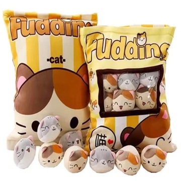 PODUSZKA PUDDING MASKOTKI KOTKI DO RZUCANIA WZORY DLA DZIECI MASKOTKA