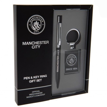 Długopis brelok Manchester City - licencjonowany zestaw