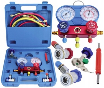 S-AC134A КОМПЛЕКТ ДЛЯ ПРОВЕРКИ УТЕЧЕК И ЗАПРАВКИ ТЕСТЕРА КОНДИЦИОНЕРА ВОЗДУХА