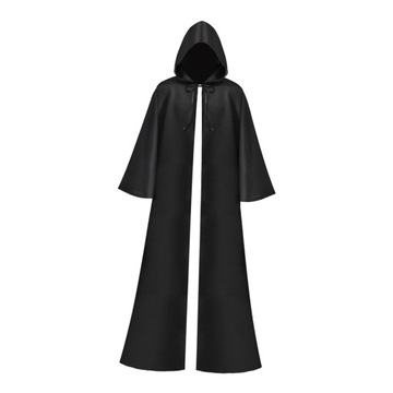 Szata z kapturem na Halloween, gotycka, pełna