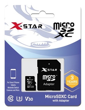 Karta pamięci X-Star microSDXC 32GB + adapter