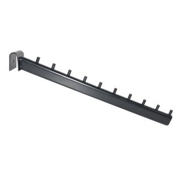 WIESZAK SKOŚNY 40cm 10N CZARNY SZYNA UNIVERSAL a1