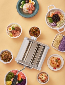 МАШИНА ДЛЯ ПАСТА ТЕСТО ПЕЛЬМЕНИ ЛАЗАНЬЯ СТАЛЬ РУЧНОЙ НАБОР 3В1 XXL