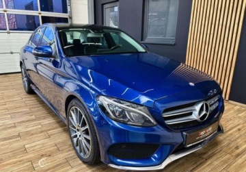 Mercedes Klasa C W205 Limuzyna 200 184KM 2015 Mercedes-Benz Klasa C lift AUTOMAT SKORY 184KM LED perfekcyjny navi, zdjęcie 3