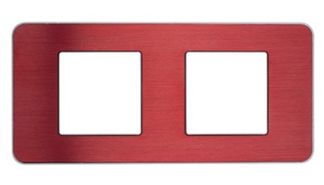 SOPIA Ramka metal szczotkowany czerwony 159358