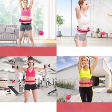 SMART HULA HOP с гирей для похудения, гиря с шипами HULAHOP
