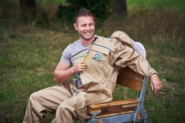 Kombinezon pszczelarski z odpinanym kapeluszem STANDARD - BRCtech XL