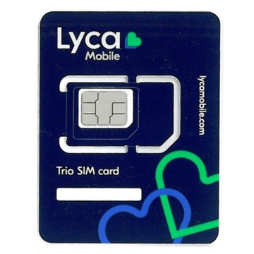 Стартовая SIM-карта Lycamobile USA БЕЗ РЕГИСТРАЦИИ