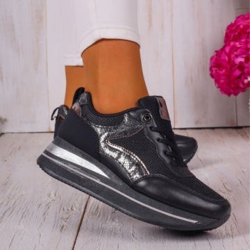 ЖЕНСКАЯ ОБУВЬ ЧЕРНЫЕ СПОРТИВНЫЕ КРОССОВКИ СЛИП-ОН 39