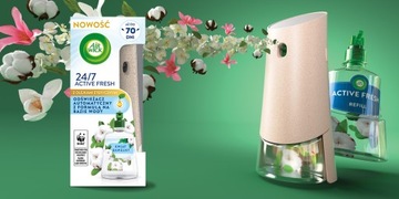 Набор Air Wick Active Fresh Cotton Flower + микс вставок 5 шт.