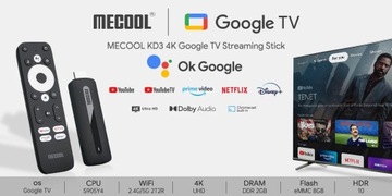 Android TV BOX MECOOL KD3 4K Android 11 Netflix