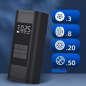 АВТОМОБИЛЬНЫЙ КОМПРЕССОР ЭЛЕКТРИЧЕСКИЙ НАСОС 12 В СВЕТОДИОД БЕСПРОВОДНОЙ