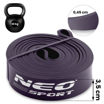 Эспандер для упражнений NS-960 Neo-Sport, фиолетовый