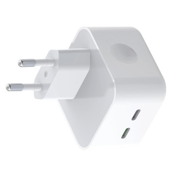 Szybka Ładowarka sieciowa typ C USB-C x 2 PD QC 3.0 35W do Apple iPhone