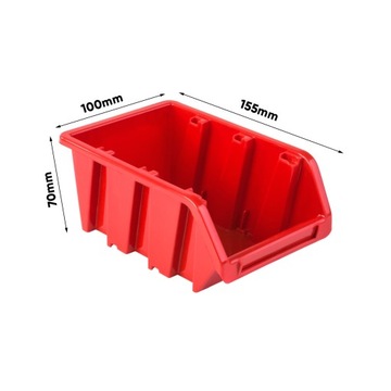 10X Pojemnik magazynowy kuweta NP6 KTR16 RED