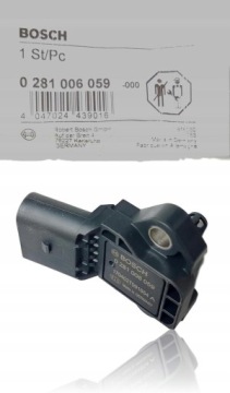 BOSCH 0 281 006 059 Датчик, давление наддува