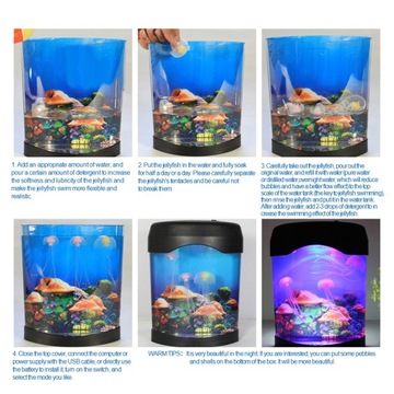 АКВАРИУМ СВЕТИЛЬНИК ДЕТСКИЙ ДЛЯ РЫБНОЙ КОМНАТЫ 3D LED