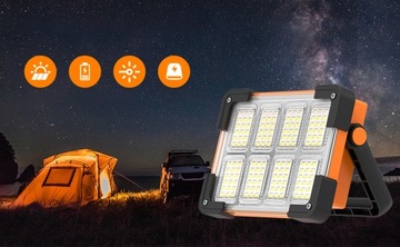 ПОРТАТИВНАЯ СОЛНЕЧНАЯ ТУРИСТИЧЕСКАЯ ЛАМПА, КЕМПИНГОВЫЙ POWERBANK, ГАРАЖНЫЙ ФАКЕЛ